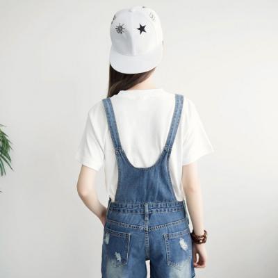 QUẦN YẾM JEAN SHORT 2 DÂY ĐÍNH LOGO - NY828